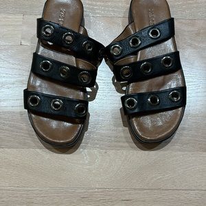 Women’s leather slides